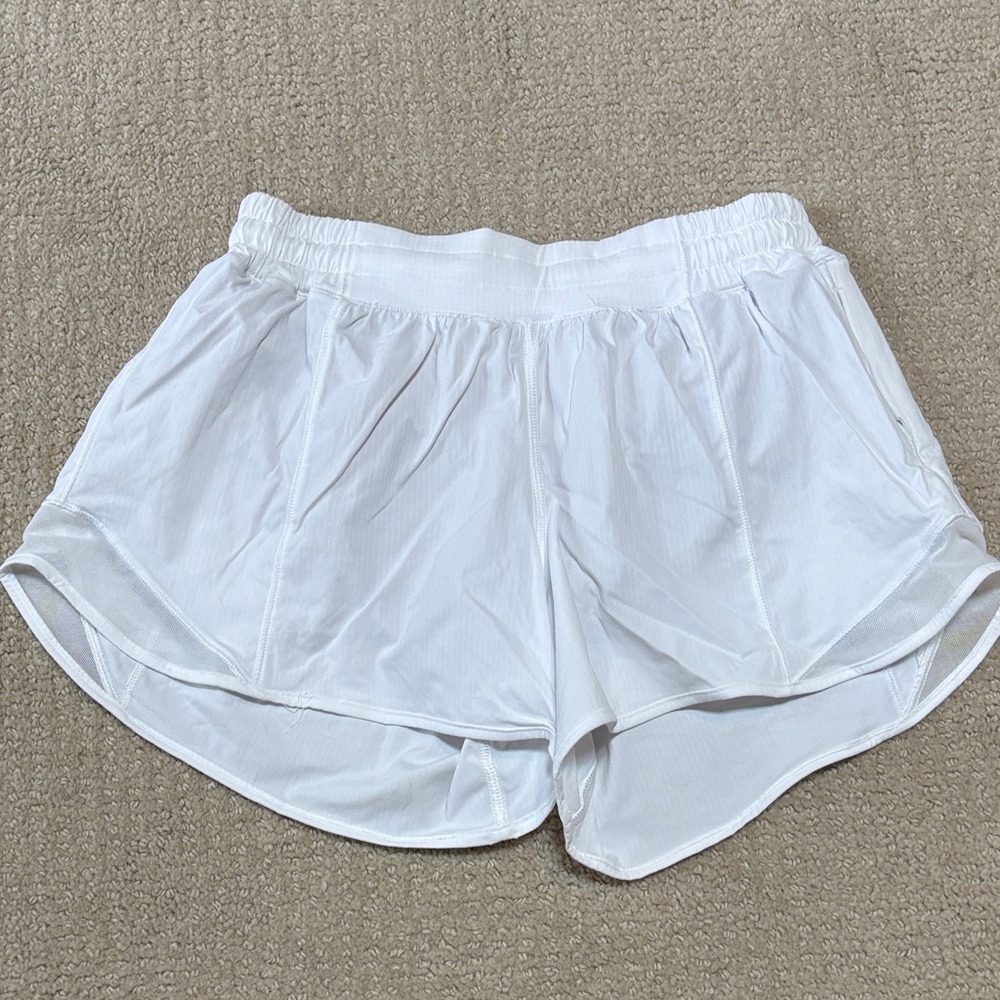 Lululemon Women's White Athletic Shorts Size 8